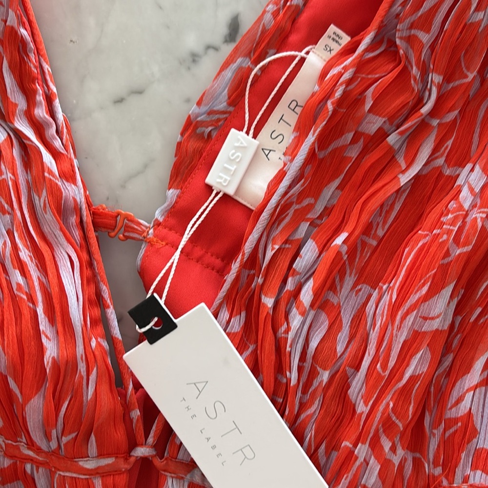 NWT Revolve-Astr chiffon gown - Picture 2 of 15